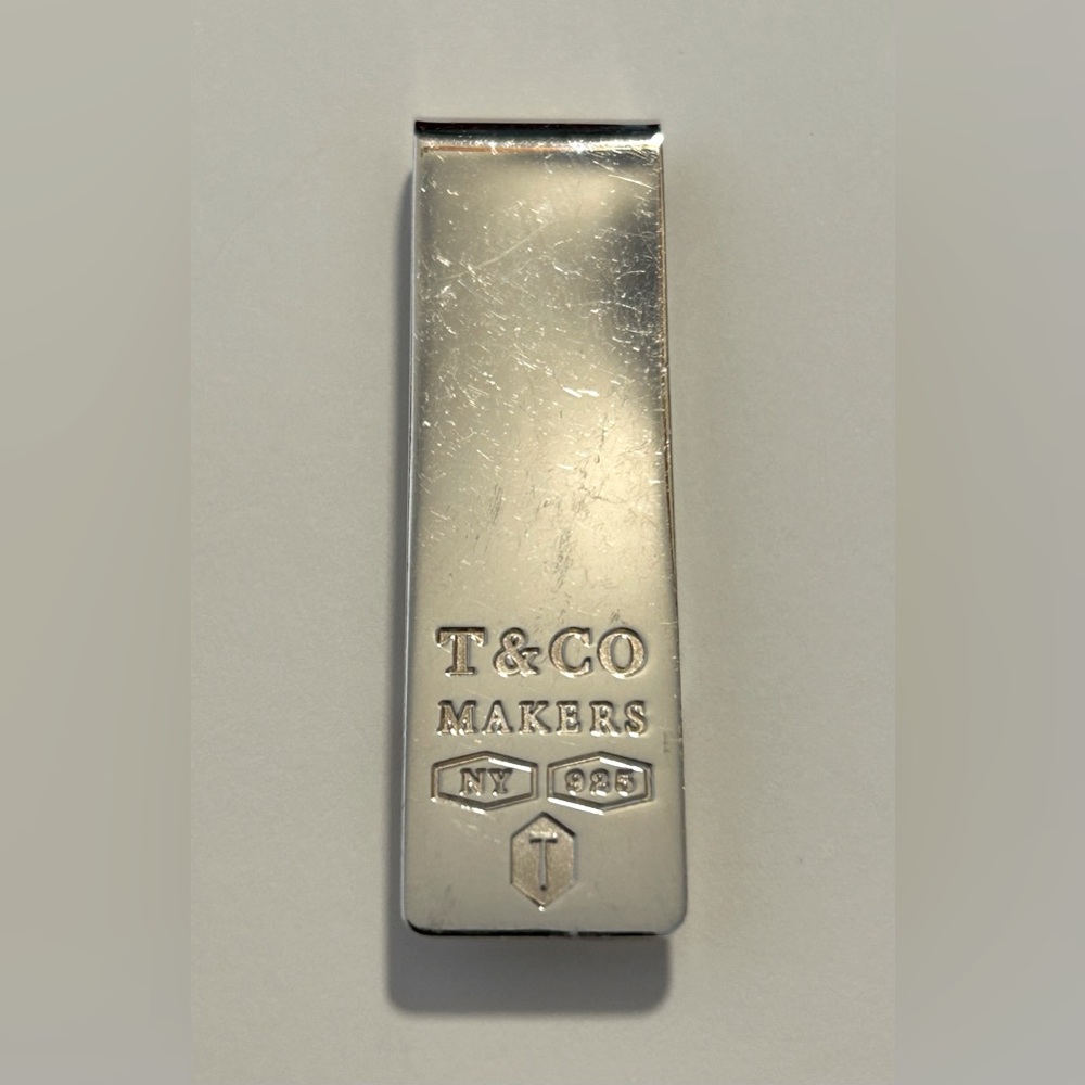 Tiffany & Co. T&Co. Makers NY Sterling Silver AG925 Money Clip